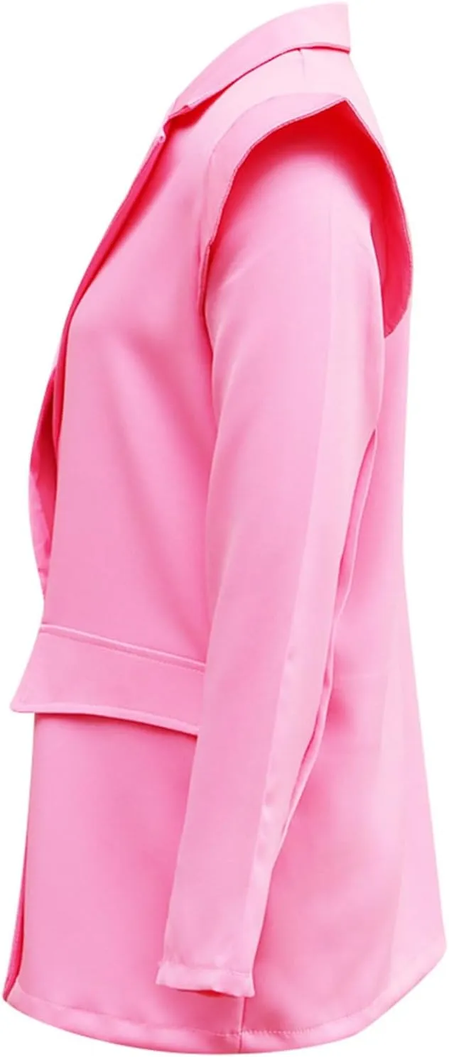 Blazer for Women Button Long Sleeve Pocket Lapel Elegant Trendy Comfortable Comfort Fit Fashion Suit Jackets