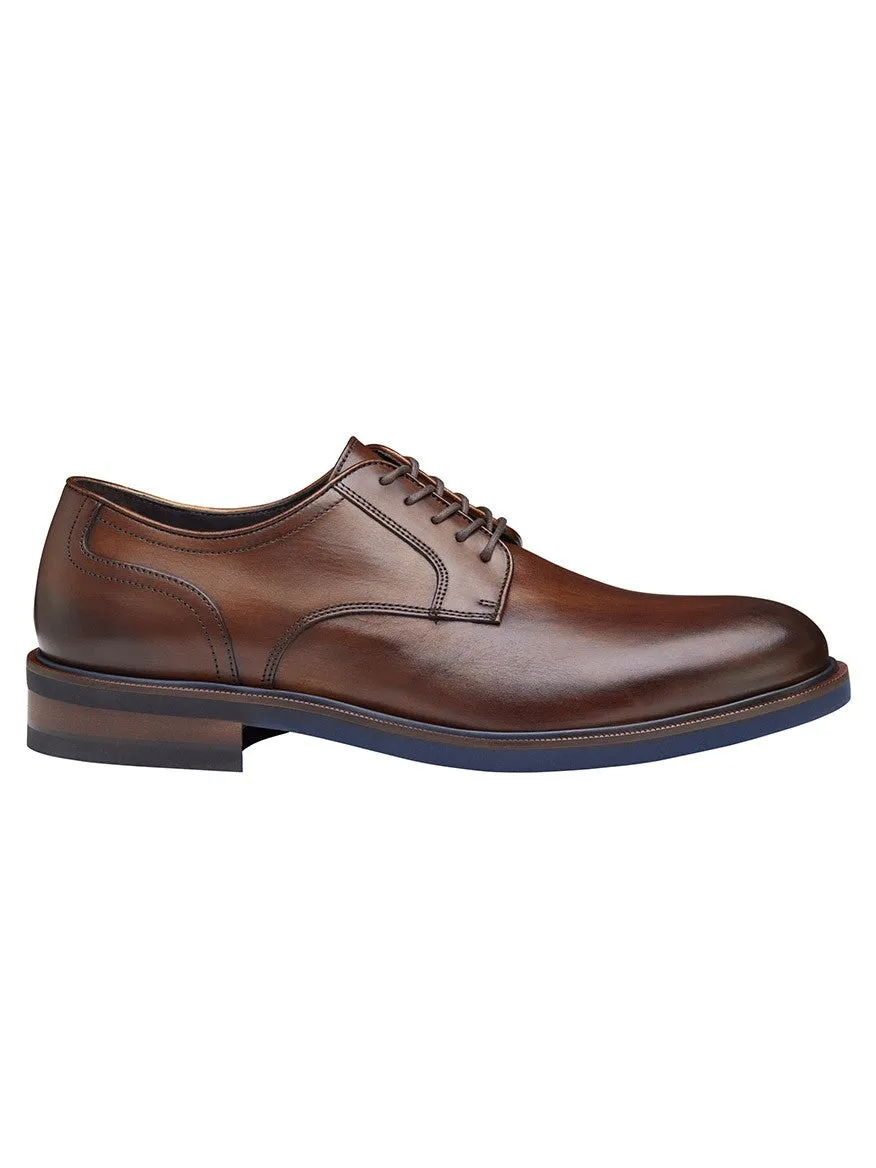 J & M Collection Hartley Plain Toe in Brown Italian Calfskin