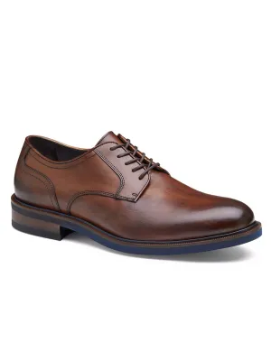 J & M Collection Hartley Plain Toe in Brown Italian Calfskin