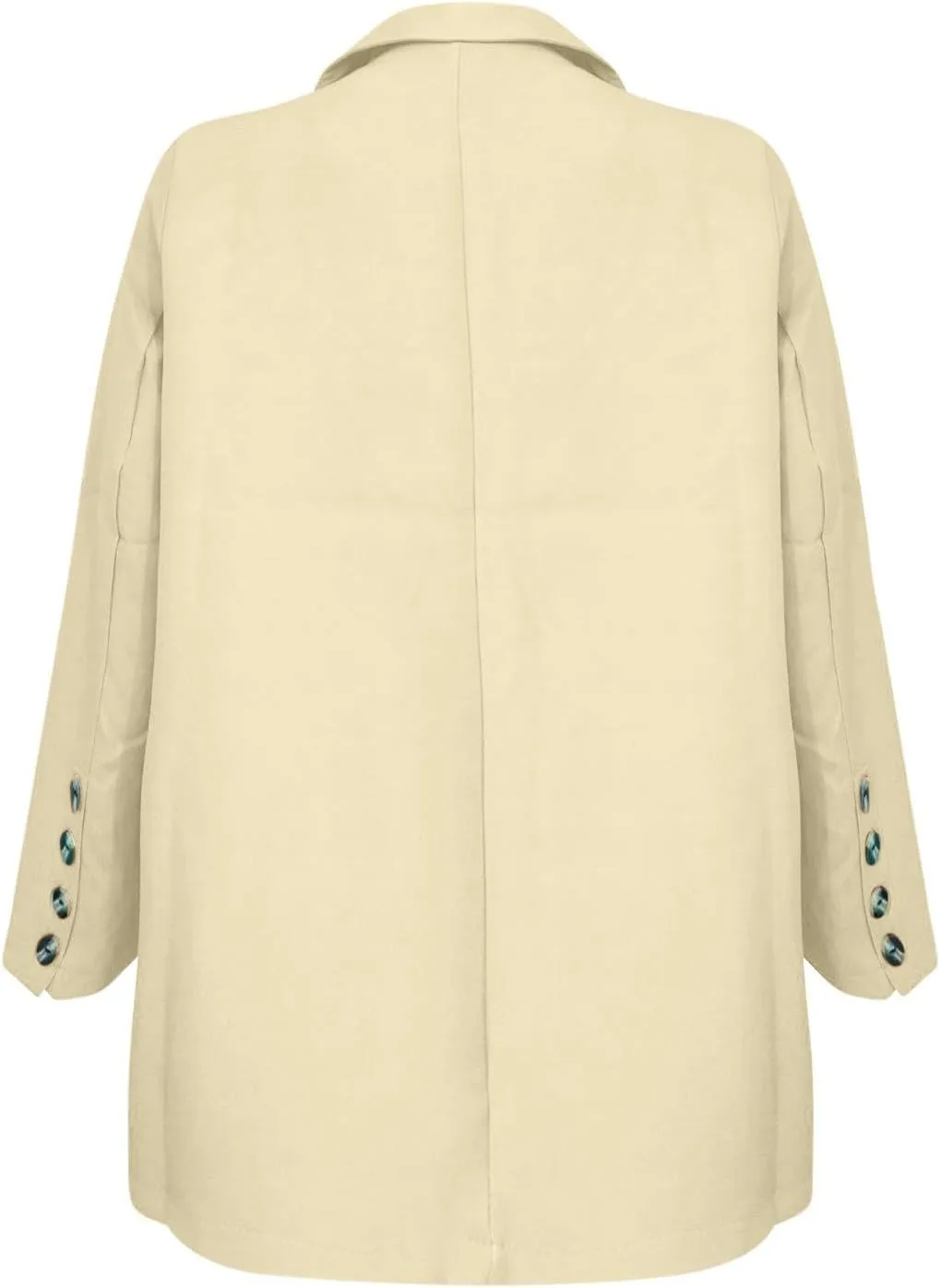 Oversized Blazers for Women Casual Open Front Button Suit Jackets Long Sleeve Lapel Jackets with Pockets