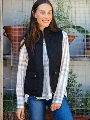 Quilted Zip Front Stratton Vest