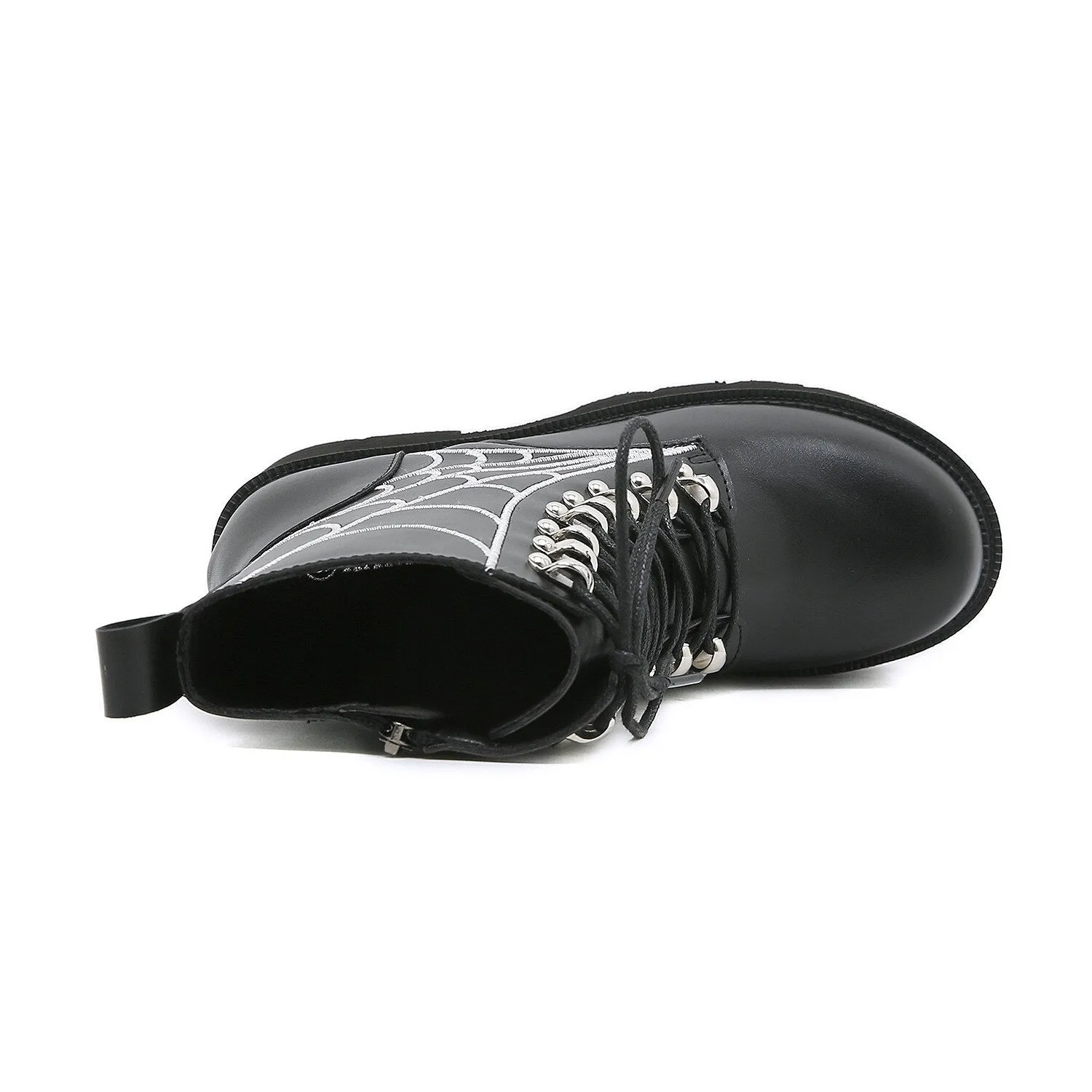 Women Chunky Platform Zipper Ankle Boot