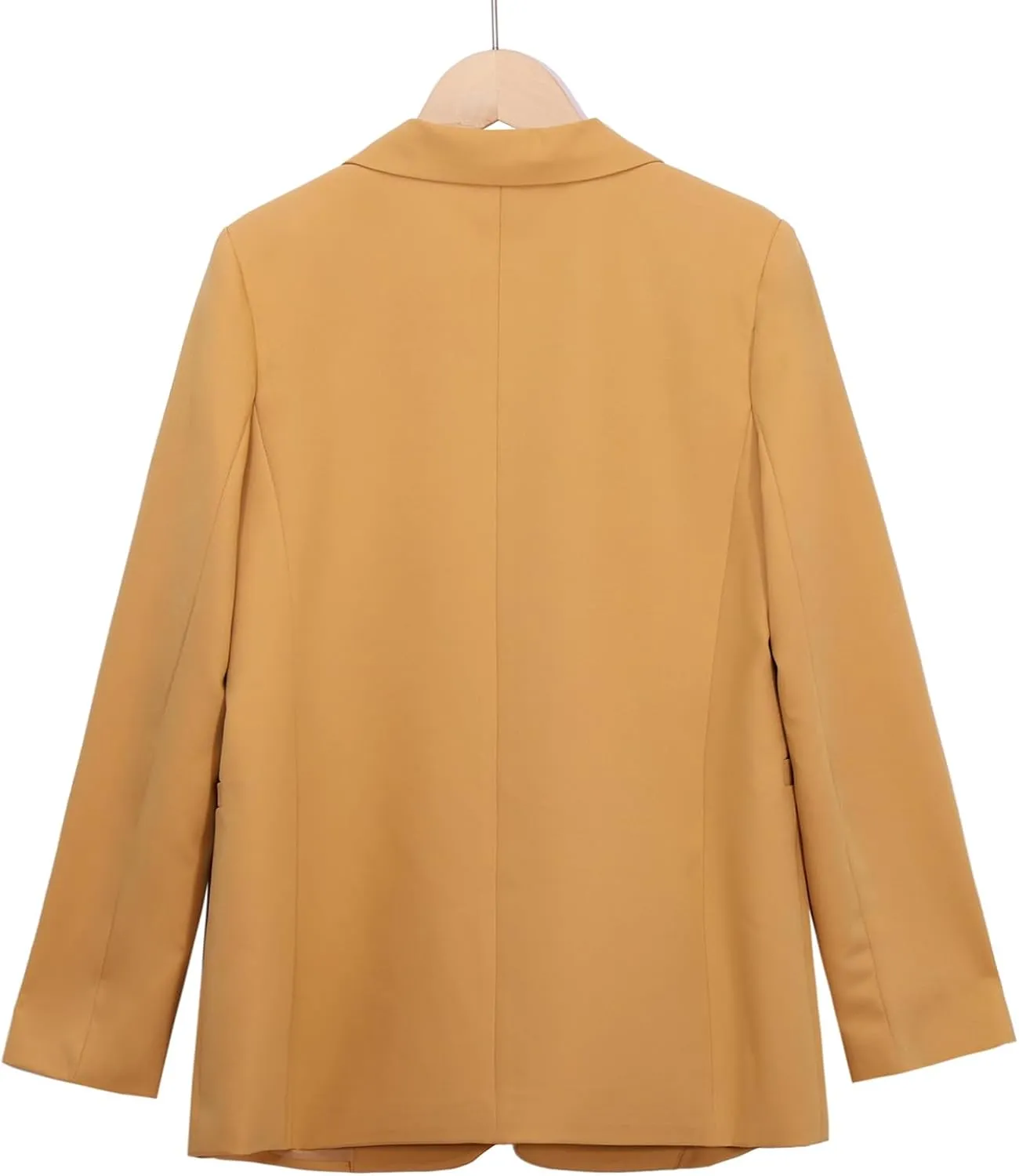 Womens Open Front Blazers Long Sleeve Casual Button Work Office Blazer Jacket Dressy Business Outfits